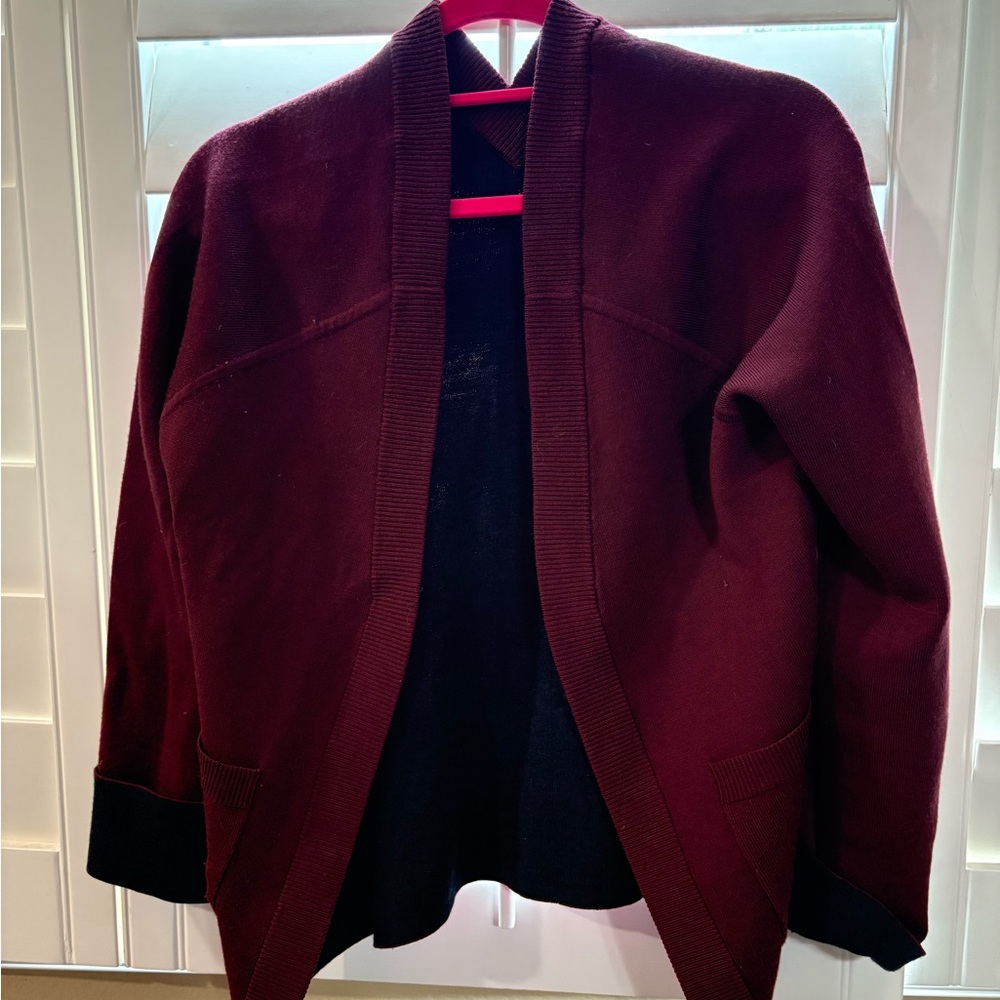 Lululemon Athletica Burgundy Cardigan